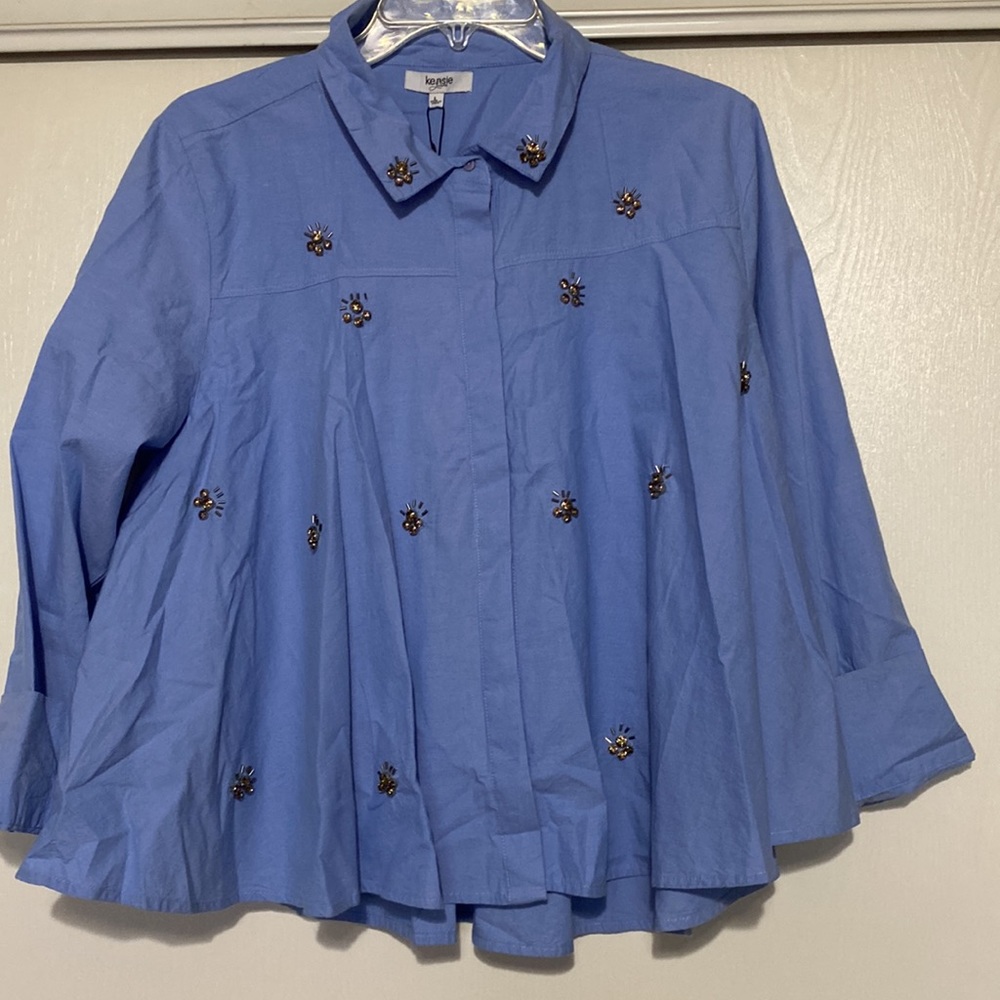 🆕Kensie Jeans Chambray Blouse